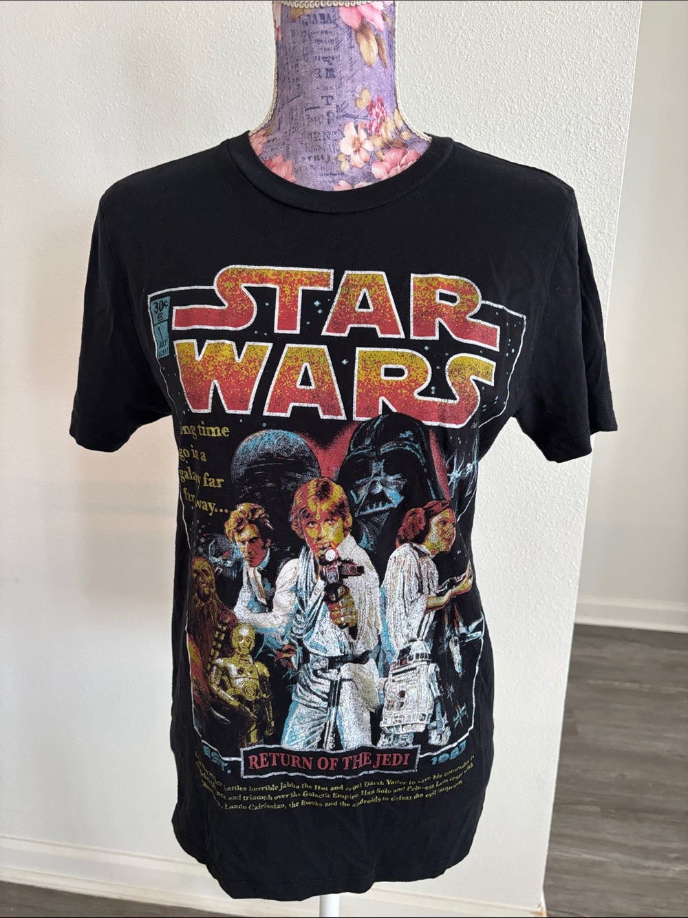 Black Star Wars Return of the Jedi Graphic Tee